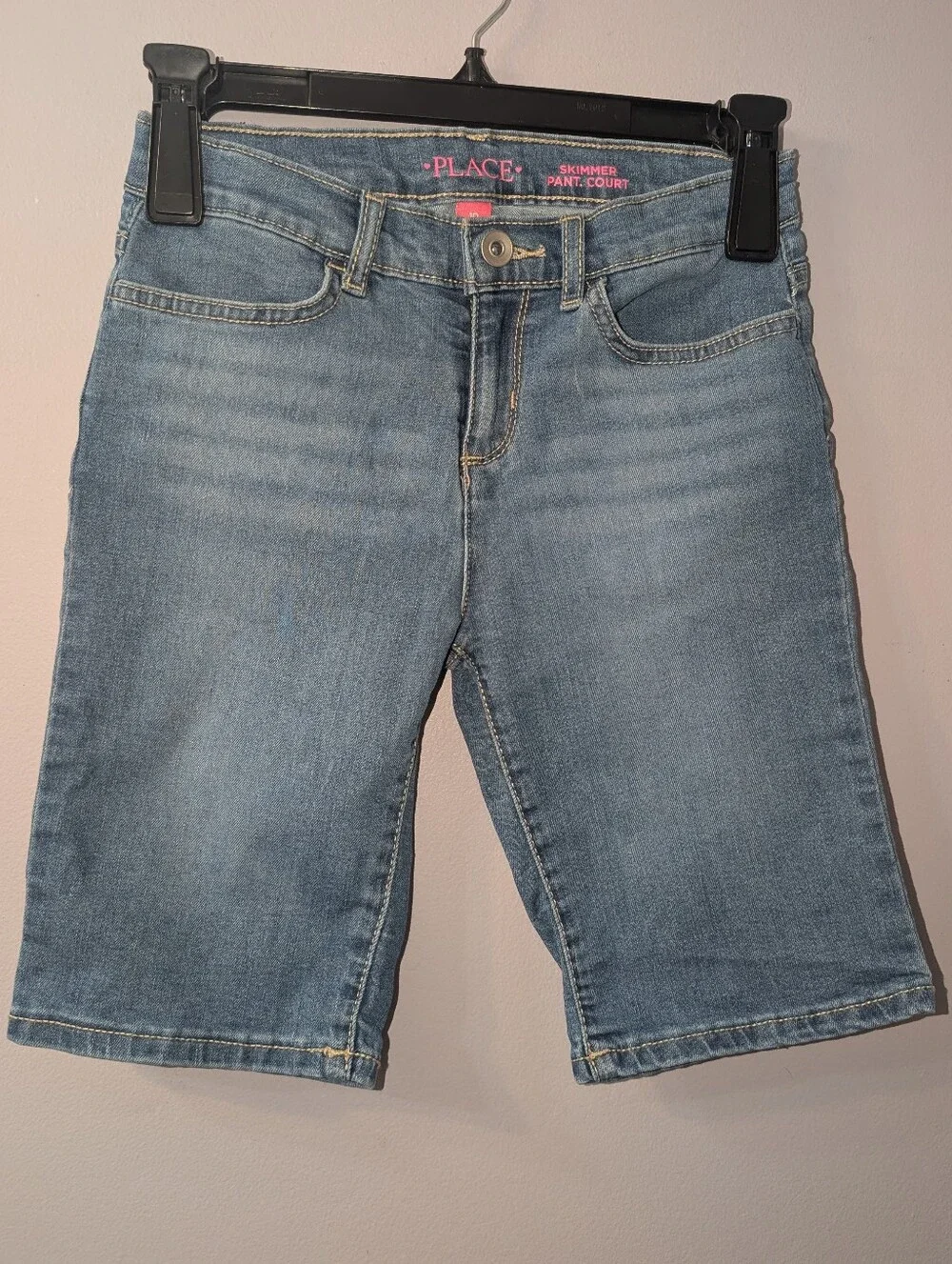 The Children's Place Casual Classic Bermuda Denim Skimmer Shorts Girls- Size 10